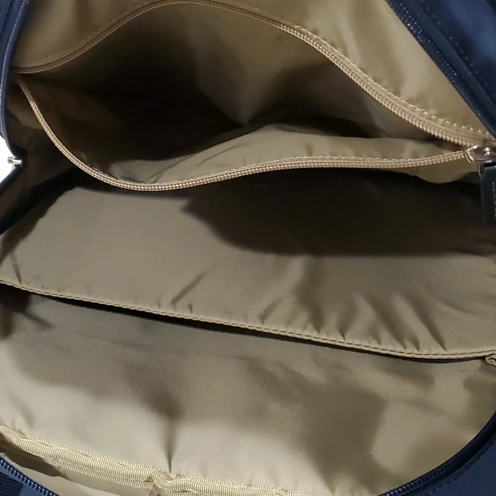 Tumi Epsom Convertible Backpack in Blue & Silver Hardware